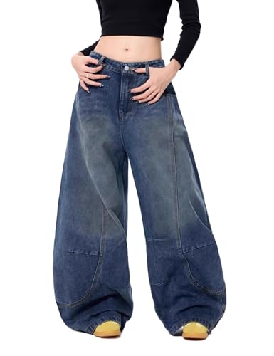 Baggy Jeans for Women Men Wide Leg Jeans High Waisted Vintage Casual Trendy Denim Pants