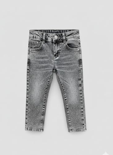 Image of A.T.U.N. (ALL THINGS UBER NICE) Boys Cotton Stretchable Straight Fit Denim Jeans | Soft Washed Mid Rise Comfort Jeans for Everyday Wear | Durable Stylish Casual Bottom Wear