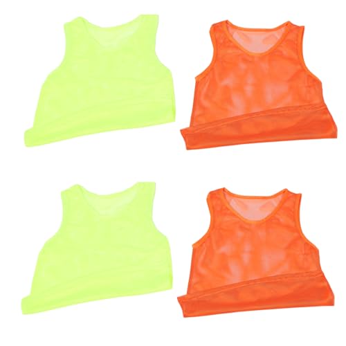 GANAZONO Youth Sports Team Training Vest 12 Pack Reusable Soccer Pinnies Breathable Material for Kids