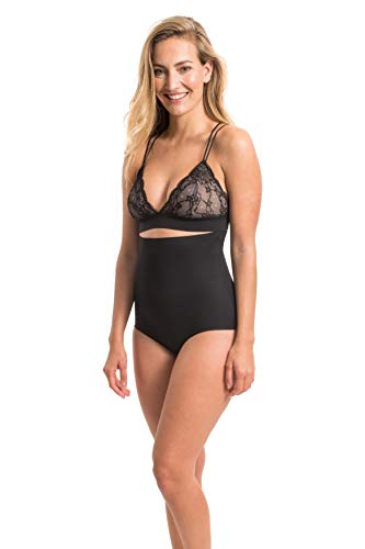 Magic BodyFashion High Waist Tummy Control Panty Maxi Sexy Luxury Shapewear Briefs (Black, M)