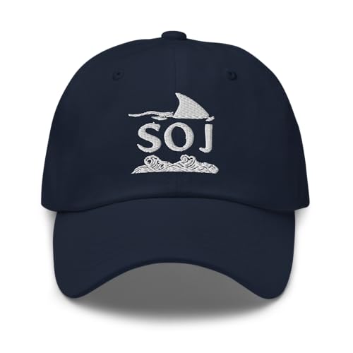 SOJ Classic Dad Hat – Shark Fin Logo (Navy)