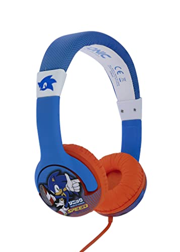 OTL Technologies Sonic The Hedgehog Kids Kopfhörer mit Kabel, Blau, SH0911