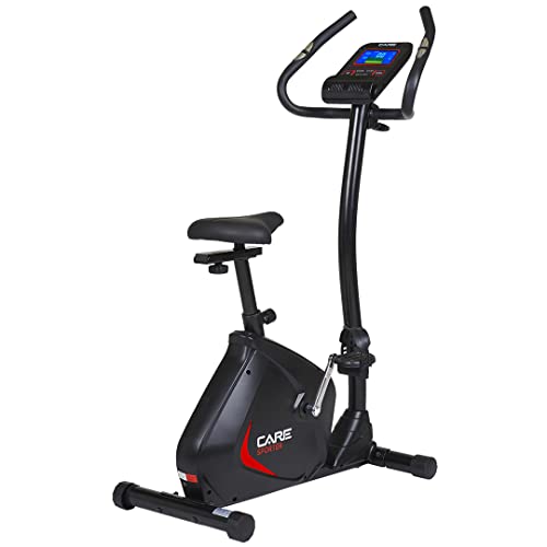 CARE FITNESS - Vélo d'appartement - SPORTER 21 programmes - Vélo d'appartement ultra performant - Écran LCD 6 fonctions + Capteurs...