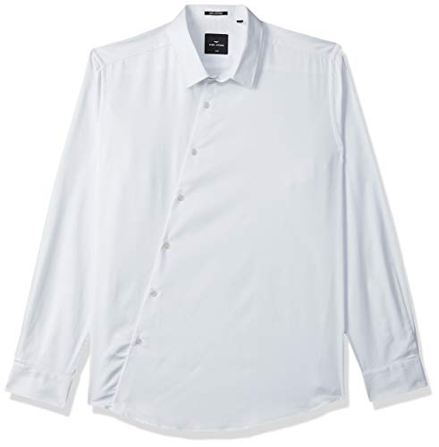 Image of Park Avenue Men's Pure Cotton Solid Pattern Slim Fit Narrow Collar Full Sleeve Formal Shirt