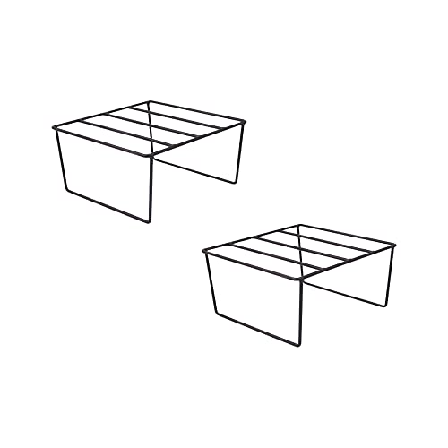 Image of NAYRA Black Color Strong Stylish Design Legs Metal Square stands For Plant Pot Flower Pot For Planter indoor and Outdoor (Square Stand -2)