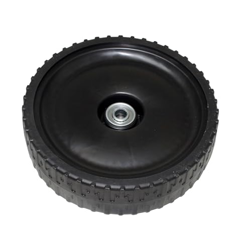 Scheppach Original Ersatzteil Rad mit Lager Ø200mmx55mm | 5911238007 | Hinterrad Rasenmäher MP132-42 / RM420 (A/AE) / MS132-42 / MS150-42 / MS150-46E / MS161-46 / LM161-46 / Woodster TT161-46