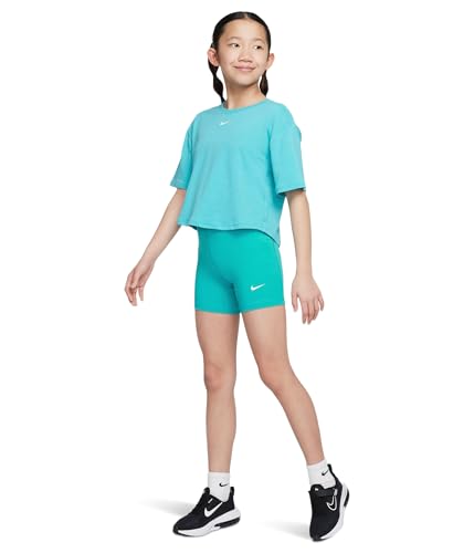 Image of Nike Girls' Pro Shorts (Little Big Kid), Dusty Cactus /Black /White