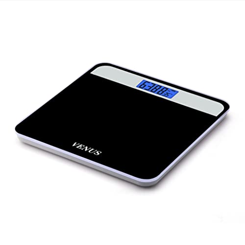Image of Venus (Made in India) Electronic Digital Personal Bathroom Weight Machine For Body Weight Upto 180 Kg Weighing Scale With 24 Months Warranty, Black