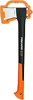 Fiskars Spaltaxt, Inklusive Klingen-/Transportschutz, Länge: 60 cm, Antihaftbeschichtet, Hochwertige Stahl-Klinge/Glasfaserverstärkter Kunststoff-Stiel, Schwarz/Orange, X17–M, 1,53 kg, 1015641 – Ansicht 1
