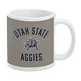 Utah State University Aggies Logo Ceramic Coffee Mug Gift Mugs, 11oz, White