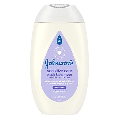 Johnson's Sensitive Care Baby Body Wash & Shampoo Cover