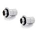Touchaqua G1 / 4 inch Male Adjustable Link Pipe 22-31mm (Glorius Silver) TA-GMALP2231-GS