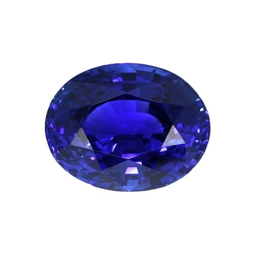 Seven-Hills Premium 4.70 Ratti Blue Sapphire Gemstone Original Lab Tested नीलम रतन Kashmiri Neelam|Nilam Ratan Blue Saffire Stone Oval Shape For Ring Ceremony