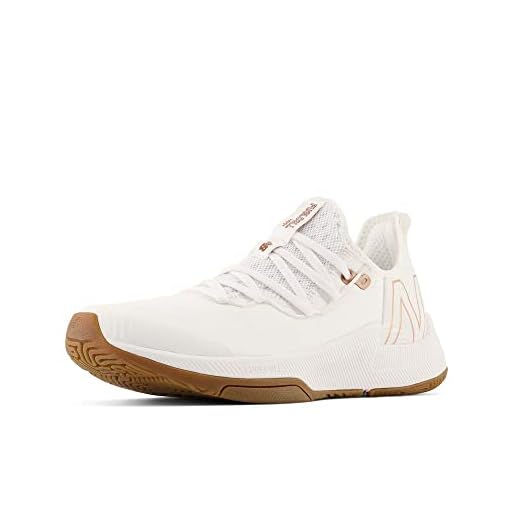 New Balance Women's FuelCell 100 V1 Cross Trainer, Paper White/White/Copper Metallic, 8.5