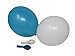 Produktbild 50 Luftballons je 25 türkis & weiß Qualitätsballons 27 cm Ø (Standardgröße B85)