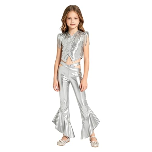 Conjunto de ropa de hip hop para niña ideal para escuela de baile y actuaciones de jazz