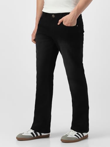 Image of Neostreak Men's Washed Bootcut Jeans Stretchable