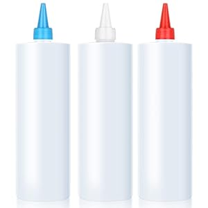 Quetschflasche aus Kunststoff Squeeze Flasche Squeeze Condiment Flaschen 3 Stück 500ml Plastik Quetschflaschen mit…