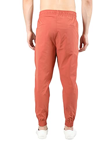 Image of CHKOKKO Men's Regular Fit Mid Rise Solid Sports Running Gym Track Pant Lower With Pocket