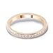 Dsnyu 14 Karat Gold Rings for Women, Wedding Bands Jewelry Yellow Gold Half Eternity Square Moissanite Band Fashion Trendy Size 8.5
