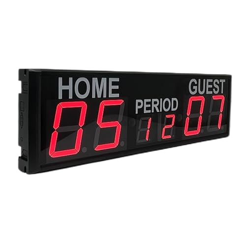 Marcador electrónico LED de fútbol 4 pulgadas con control remoto miniatura 4