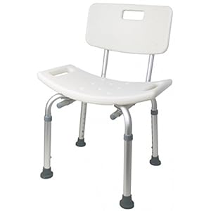 Badkuipstoel met rugleuning plus draagkracht 135 kg