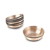 RAJ GHARANA METALS Kansa (Bronze) Bowl Set - 4 Inch Diameter (Set of 6) | Premium Bronze Serveware Bowls | Ideal for Gifting | Traditional Ayurvedic Benefits | Occasions
