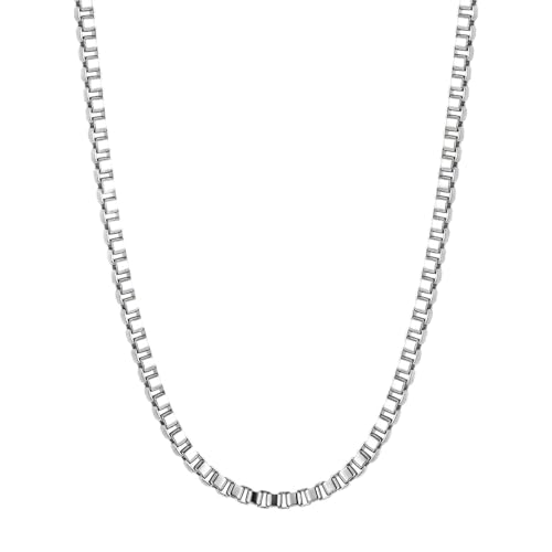 Image of THE MEN THING Chain for Men, Luxury Pure Titanium Steel Chain | Silver Stainless Steel Chain | Necklace Jewellery for Men & Boys