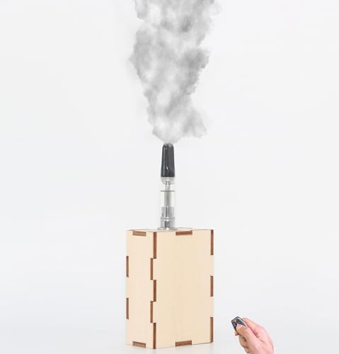 Handheld-Nebelmaschine | Nebelmaschine für Indoor-DJ-Partys, Tragbarer Nebelgenerator für Fotografie, Outdoor-Bühneneffekte, Halloween, Hochzeiten (Großes Holz)