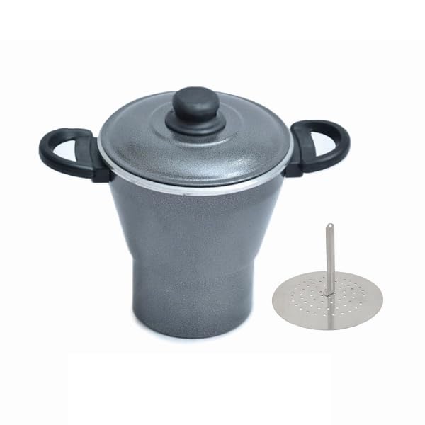 Cuscuzeira de Aluminio (Agrietado, 12cm)