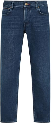 Tommy Hilfiger Herren Jeans Hose Regular Straight Fit, Blau (Bridger Indigo), 29W/34L – Ansicht 5