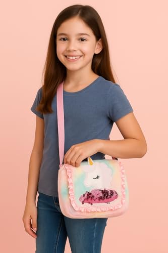 Image of Beautiful Sling Bag for Girls Kids Unicorn Bag for Girls Crossbody Bag Bags for Kids Girl