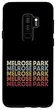 Galaxy S9+ Melrose Park Illinois Melrose Park IL Retro Vintage Text Case