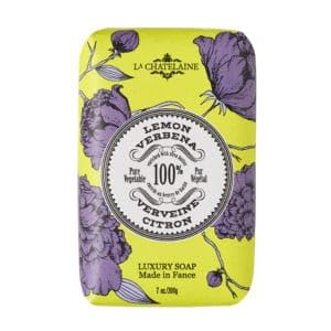 La Chatelaine Luxury Bar Soap | Natural Shea Formula | 7 oz (Lavender, Lychee Bilberry, Lemon Verbena, Set of 3)