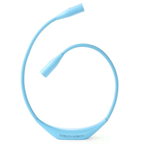 Image of Lumos Knitting Light, Crafter Light Around Neck for Knitters and Crocheters, 3 Colors & Adjustable Brightness. Portable, Wearable, Rechargeable&Long Lasting (Blue)