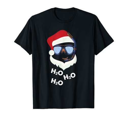 Buceo divertido de Santa Claus | H2O | Buceo Camiseta