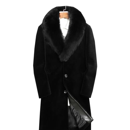 Manteau en fausse fourrure homme chaud hiver XL