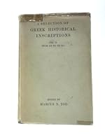 A Selection of Greek Historical Inscriptions: Vol. II, from 403 to 323 BC B0016CCQLW Book Cover