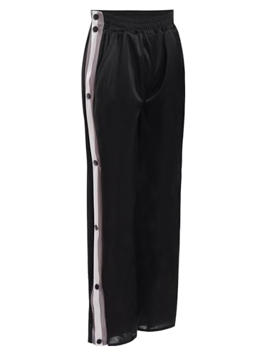 Jugaoge Kids Boys Loose Fit Tear Away Basketball Side Split Casual Joggers Sweatpants Hip Hop Dance Trousers