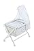 Naf Naf 31253 Mini culla + tessuto e velo Heart, grigio, 5 unità