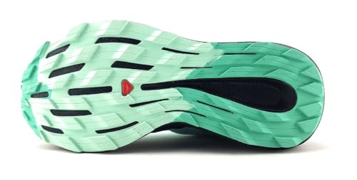 Salomon Pulsar Trail Hiking Shoes Womens Sz 8.5 Blue Radiance/Carbon/Yucca