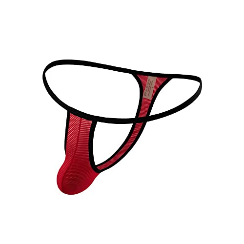 Gogobear Men's Sexy G-String Thong Underwear Breathable Mesh Low Rise Panties4