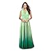 Damen Transformer Tie Dye Convertible Multi Way Wrap V-Ausschnitt Hochzeit Brautjungfer Kleid Neckholder Abend Cocktail Party Maxi Kleid - Grün - Groß