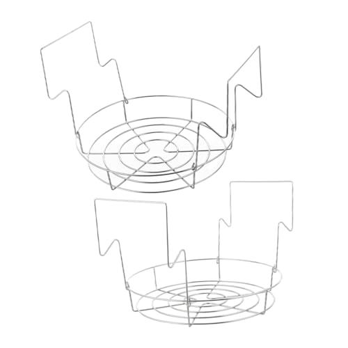 AUTSUPPL 2pcs Stainless Steel Canning Rack Holder for Water Bath Canning Steamer Support for Kitchen Use Versatile Design for Various Jar