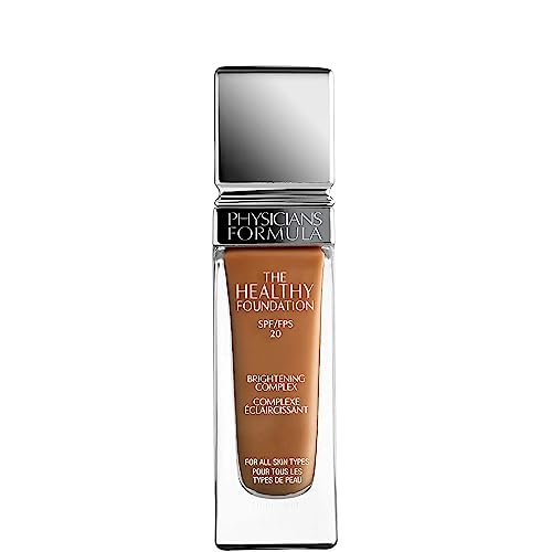 Physicians Formula The Healthy Foundation, Long-Wearing, Lightweight and Buildable Liquid Foundation with a Satin Finish, MW2 Shade