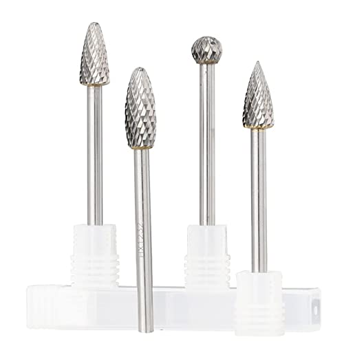Fresa de carburo de tungsteno tipo F 6 mm miniatura 4