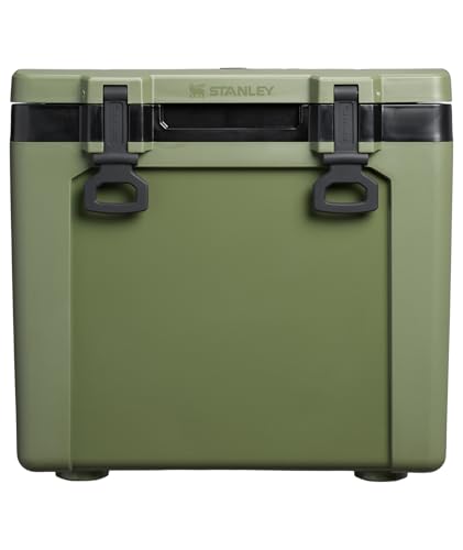 Image of Stanley Adventure Outdoor Cooler with Wheels 50 qt | Heavy Duty Outdoor Camping Cooler with Easy Carry Side Handles | BPA-Free | Dried Pine