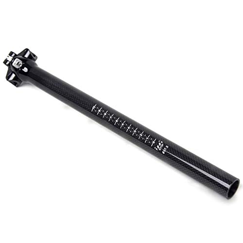 Postes de siège Pouvoir de Selle de Selle de la Fibre de Carbone Full Ultralight VTT Bicyclette Bicyclette Plug de la Montagne Vélo de Selle Tube de siège à vélo 27.2mm