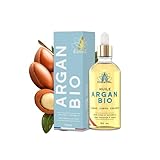 ESSENTIOIL Huile d'Argan BIO 100% Pure   Pressée à Froid   Visage, Cheveux, Corps, Ongles   Anti Âge & Hydratante   Sans Additifs   Marque Française   50ml