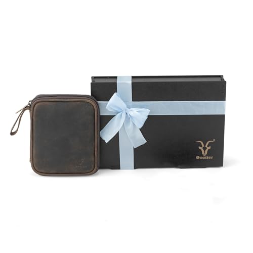 Image of Goatter Genuine Leather Gift Hamper for Men,Tech Organizer for Travel and Daily Use, (Set of 1)